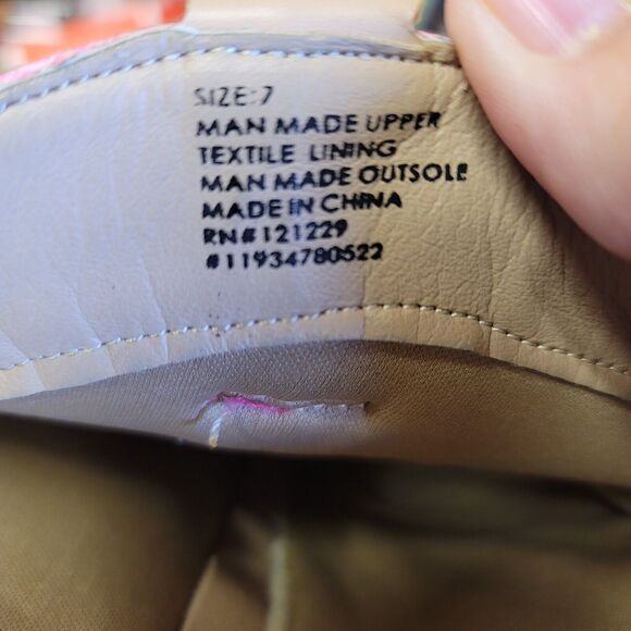 Bebe Girls Pink Embroidered Side Zip Cowgirl Boots Girls Size 7 - Picture 11 of 14